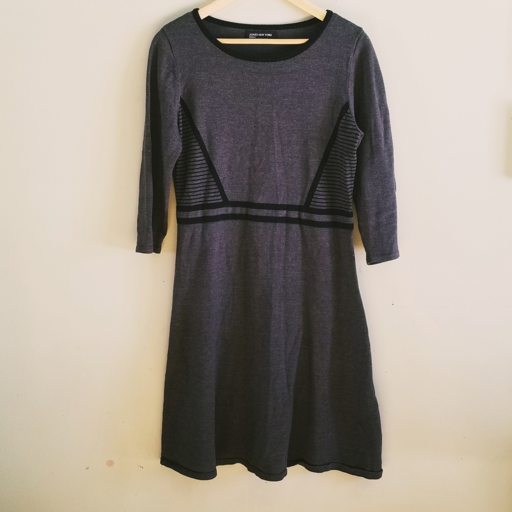 Jones New York Fit and Flare Sweater Dress